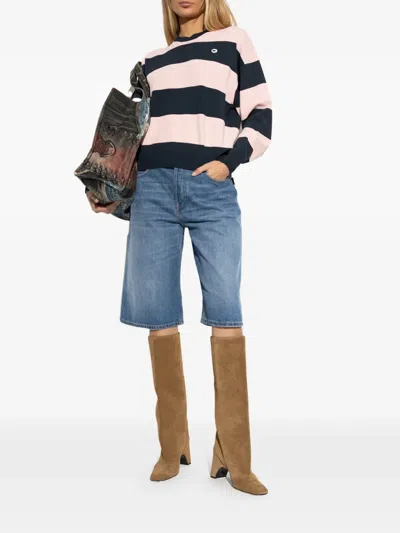 Coperni Striped Sweater In Pink