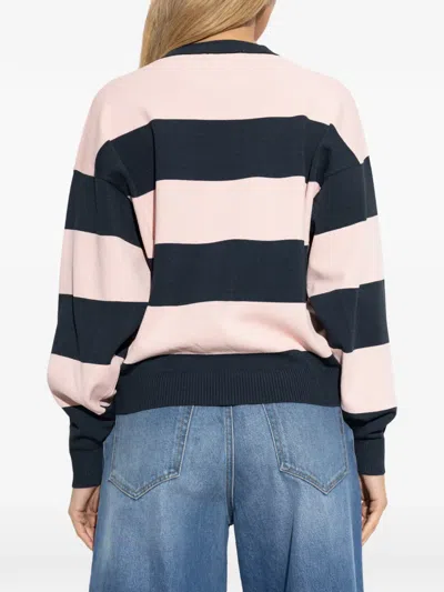 Coperni Striped Sweater In Pink