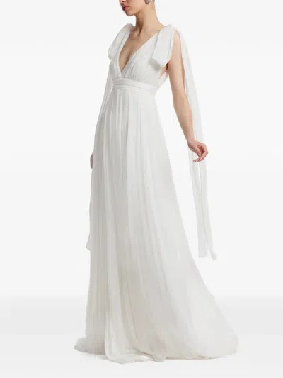 SAVANA V领超长连衣裙