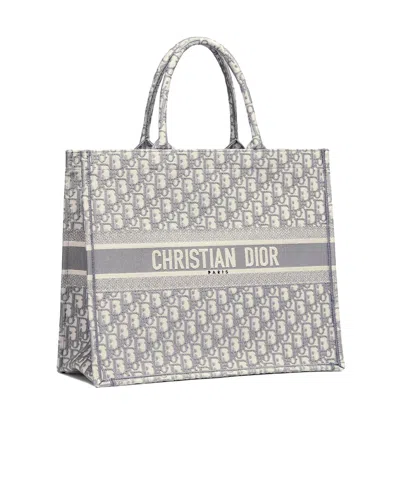 Dior Pattern Handbag In Gray