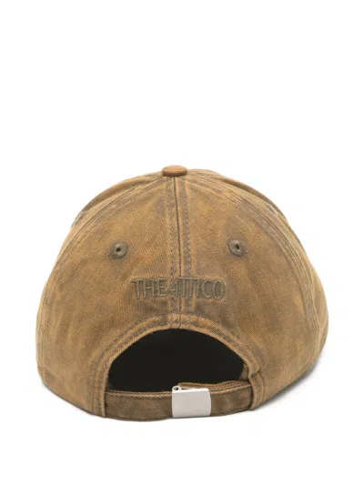 Attico Baseball Cap Curved Brim Six Panel Structure In Brown
