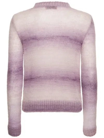 Missoni Light Purple Cardigan With Elegant Buttons In Multi