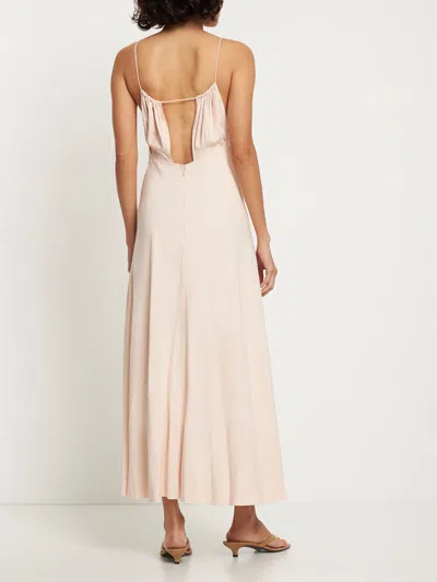 Totême Elegant Long Dress Without Sleeves In Beige In Neutral