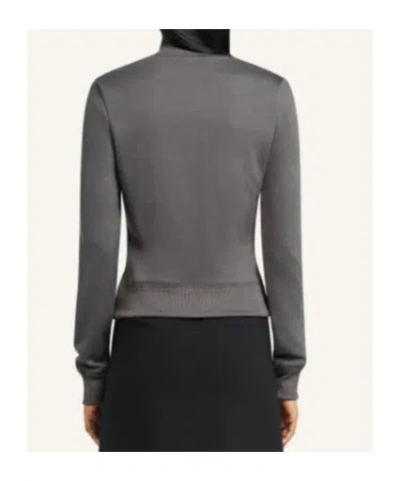 Courrèges Logo Zip Jacket In Gray