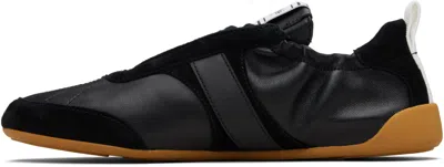 Chloé Sneakers Contrast Sole Elasticated Panels Pull Tab In Black