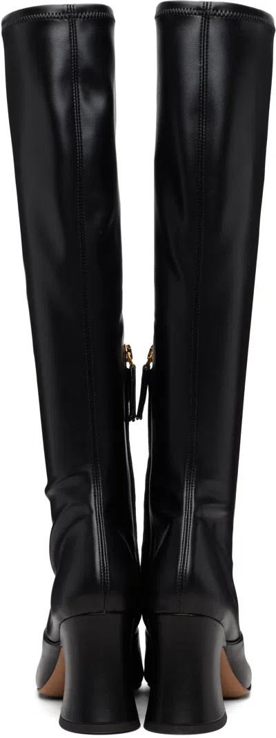 Chloé Black Leather Boots In Black