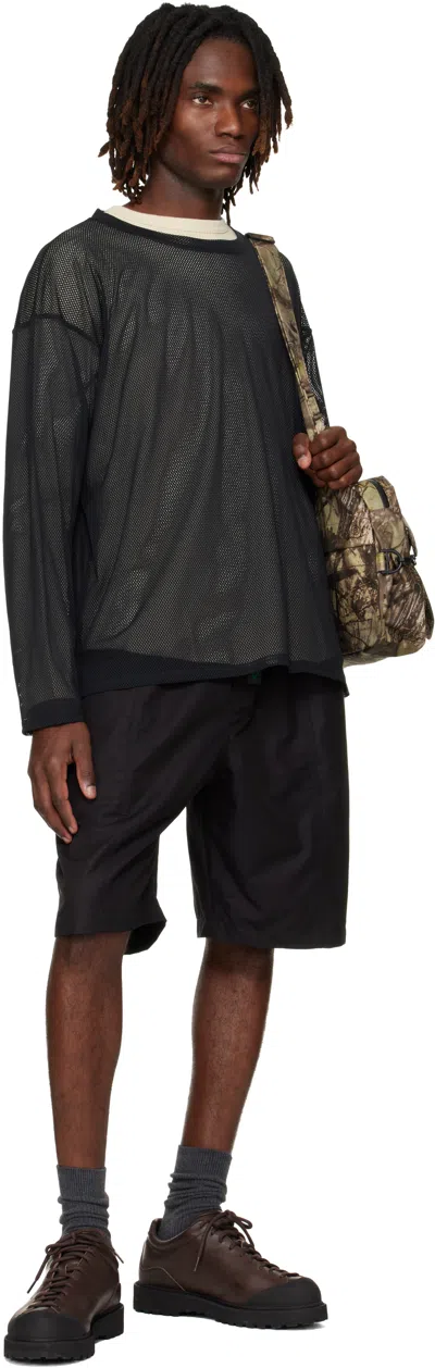 South2 West8 Belted Cargo Shorts In Black