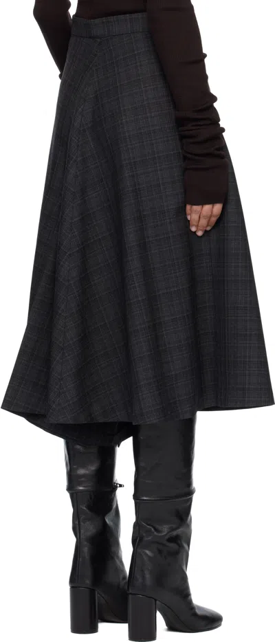 Marie Adam-leenaerdt Gray 2 In 1 Midi Skirt In Gray