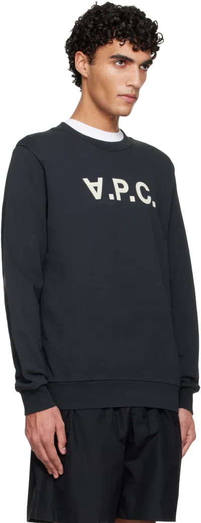 Apc Black Standard Grand 'vpc' Sweatshirt In Blue