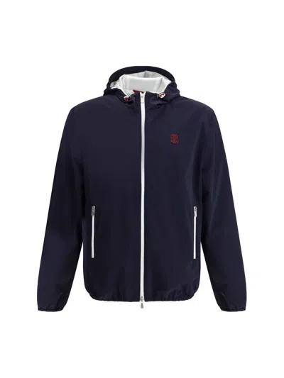 Brunello Cucinelli Men Water-resistant Blouson Jacket In Animal Print