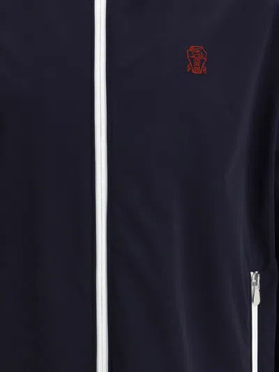 Brunello Cucinelli Men Water-resistant Blouson Jacket In Animal Print