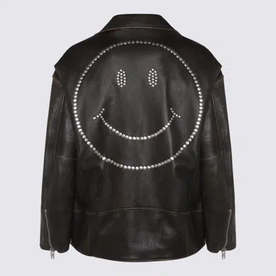 Moschino Jackets Brown In Brown