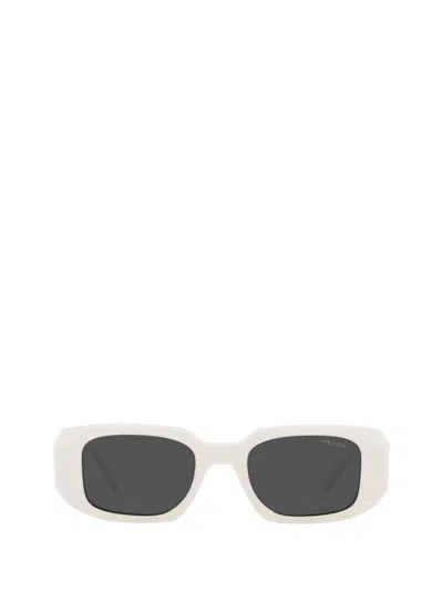 Prada Dark Grey Rectangular Ladies Sunglasses Pr 17ws 1425s0 49 In White
