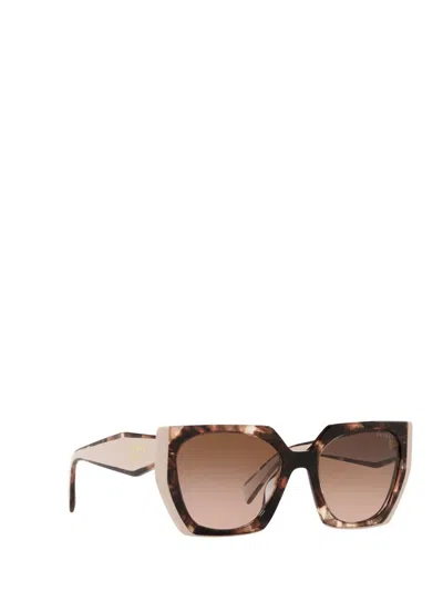 Prada Eyewear Cat-eye Frame Sunglasses In Black