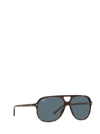 Ray Ban Ray-ban Womens Brown Rb2198 Bill Square-frame Acetate Aviator Sunglasses In Black