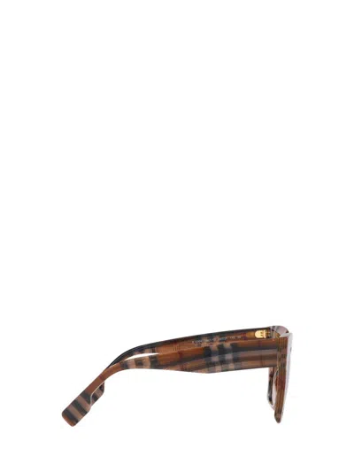 Burberry Kitty Be4364 396713 Butterfly Sunglasses In Brown