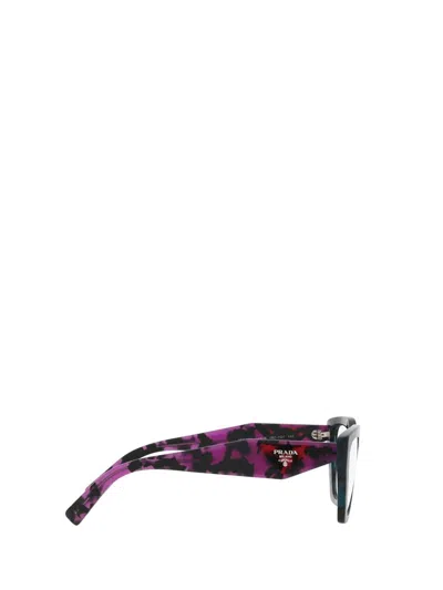 Prada 54mm Cat Eye Optical Glasses In Black