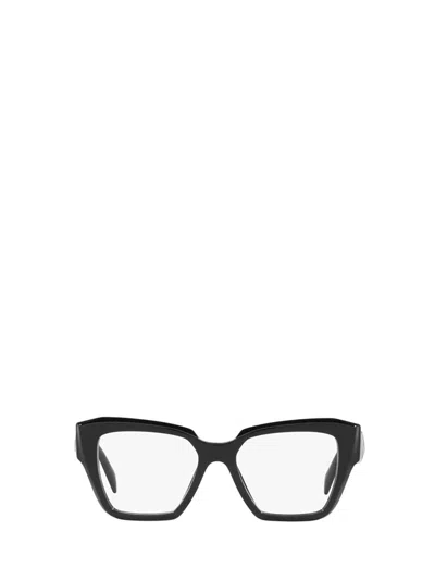 Prada Womens Black Pr 09zv Square-frame Acetate Optical Glasses In Black