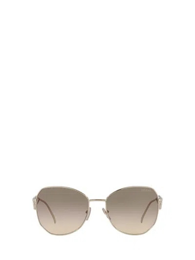 Prada Womens Gold Pr 57ys Aviator Steel And Polyamide Sunglasses In Pale Gold