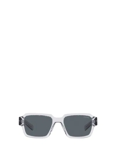 Prada Eyewear Rectangular Frame Sunglasses In Gray