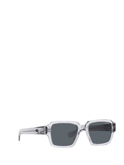 Prada Eyewear Rectangular Frame Sunglasses In Gray