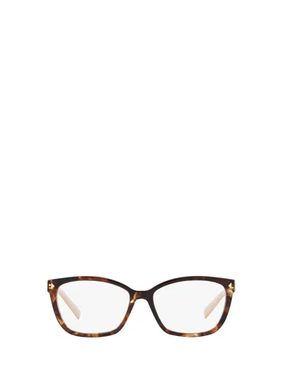Prada Tortoiseshell-effect Square-frame Glasses In Brown
