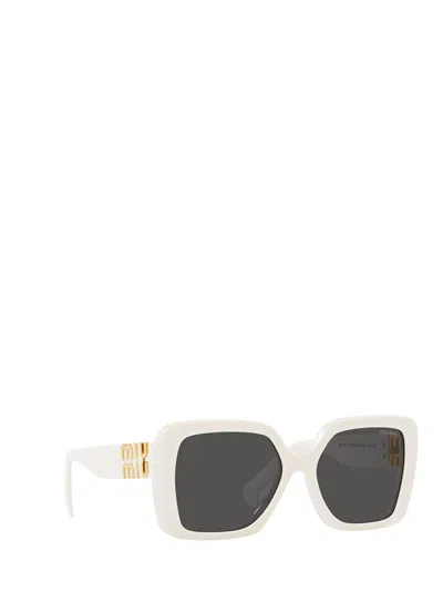 Miu Miu Full Frame Sunglasses In White