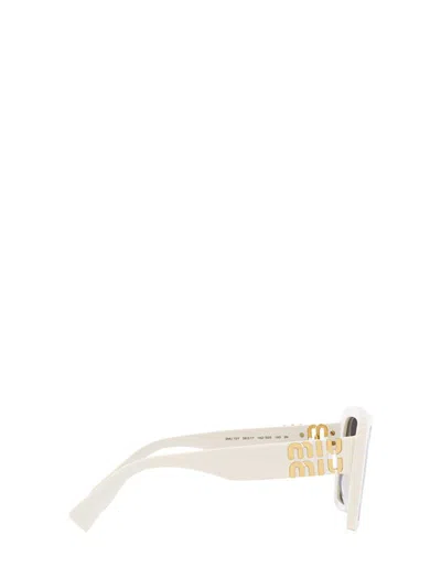 Miu Miu Full Frame Sunglasses In White