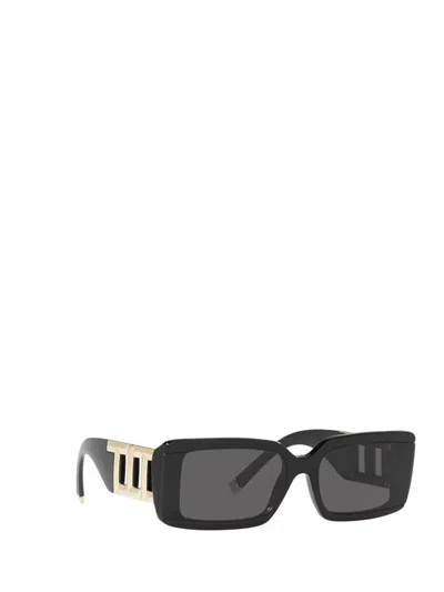 Tiffany & Co 62mm Oversize Rectangular Sunglasses In Black