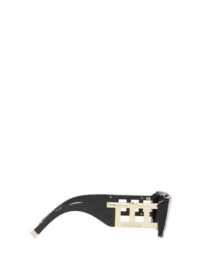 Tiffany & Co 62mm Oversize Rectangular Sunglasses In Black