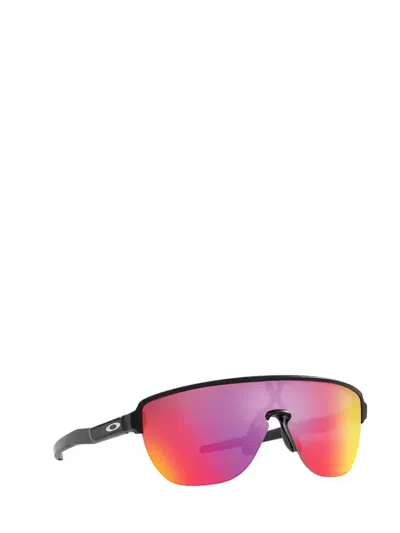 Oakley Womens Black Oo9248 Corridor Shield-shape Acetate Sunglasses In Black