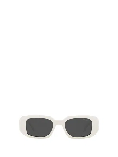 Prada Dark Grey Rectangular Ladies Sunglasses Pr 17ws 1425s0 49 In White