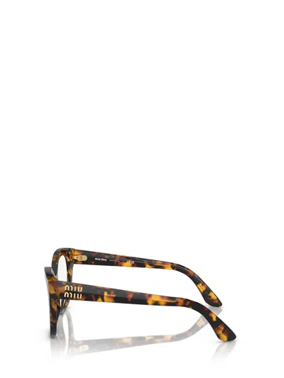 Miu Miu Square-frame Glasses In Brown