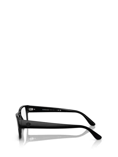 Versace Eyewear Square Frame Glasses In Black