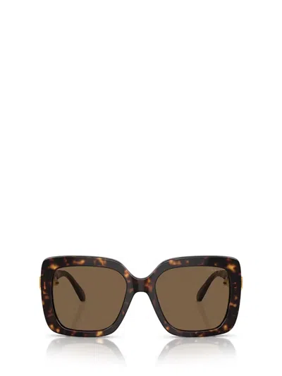 Swarovski Tortoiseshell-effect Rectangle-frame Sunglasses In Brown