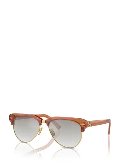 Miu Miu Eyewear Sunglasses In Brown
