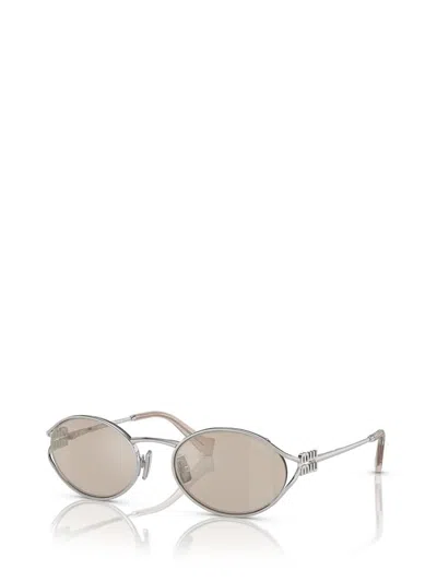 Miu Miu Eyewear Sunglasses In Silver