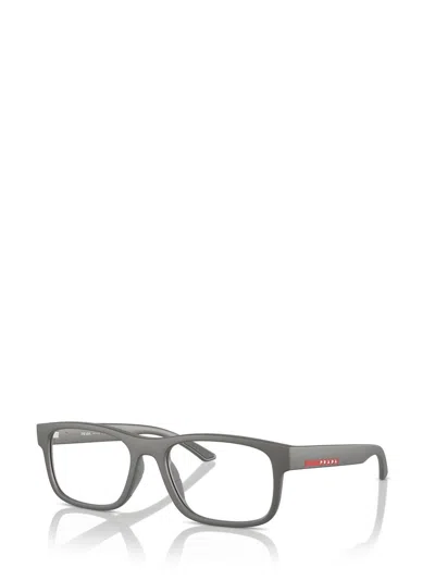 Prada Rectangular Flat Mirror In Gray