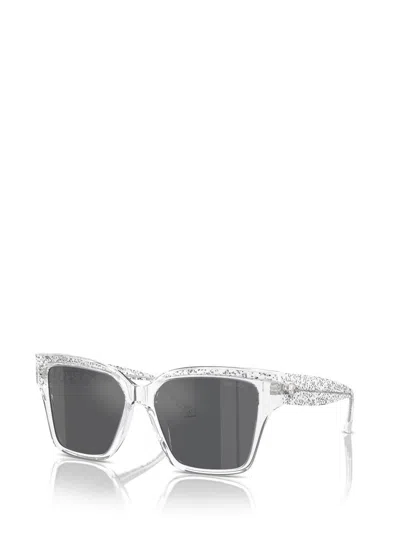 Jimmy Choo Womens Clear Jc5003 Butterfly-frame Acetate Sunglasses In Crystal Glitter