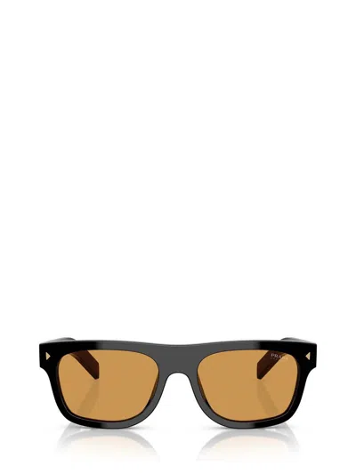 Prada Rectangle-frame Sunglasses In Gold
