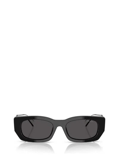 Prada Dark Grey Rectangular Ladies Sunglasses Pr B05s 09q08z 53 In Black