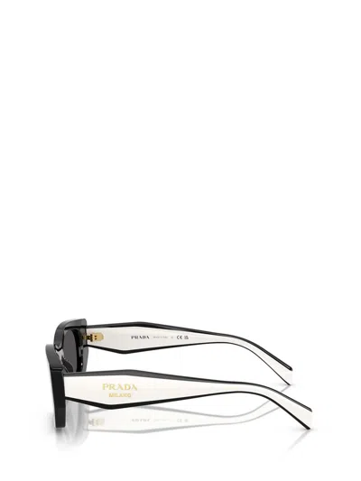 Prada Dark Grey Rectangular Ladies Sunglasses Pr B05s 09q08z 53 In Black