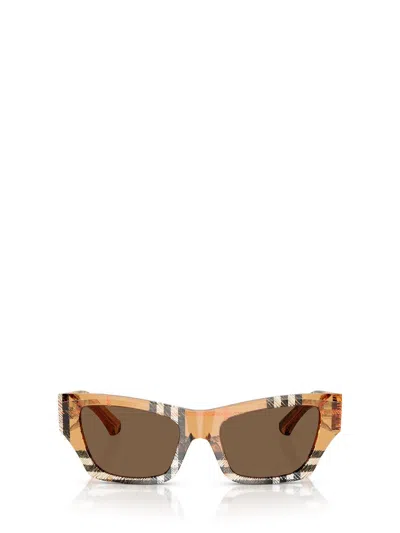 Burberry Be4441u Cat Eye Sunglasses In Dark Brown