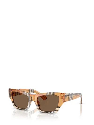 Burberry Be4441u Cat Eye Sunglasses In Dark Brown
