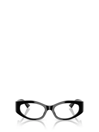 Versace 53mm Irregular Optical Glasses In Black
