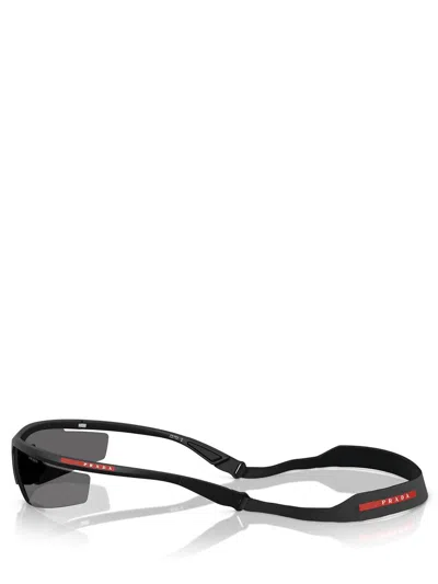 Prada Eyewear Rectangular Frame Sunglasses In Black
