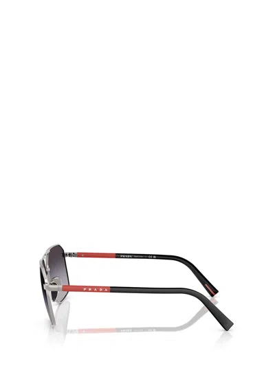 Prada Linea Rossa Ps A50s 5av09u Gunmetal Sunglasses In Multi