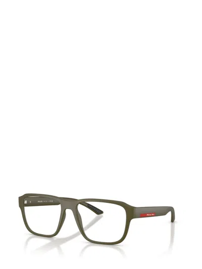 Prada Linea Rossa 52mm Irregular Optical Glasses In Green