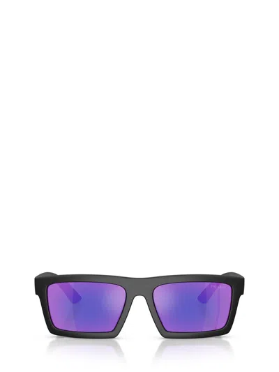 Prada Linea Rossa Man Sunglasses Ps 02zsu In Black