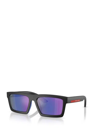 Prada Linea Rossa Man Sunglasses Ps 02zsu In Black